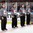 MALMO, SWEDEN - DECEMBER 26: The on-ice officials look on during the national anthem following Russia's 11-0 preliminary round win over Norway at the 2014 IIHF World Junior Championship. (Photo by Andre Ringuette/HHOF-IIHF Images)